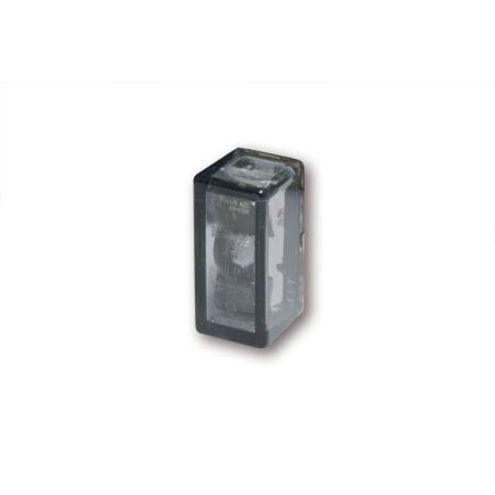 Intermitente LED HIGHSIDER smart Cube-V - cristal ahumado - homologado E - Pareja - motoscamaralweb.com