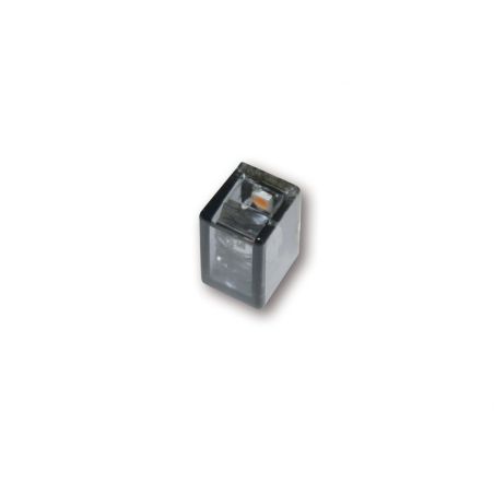 Intermitente LED HIGHSIDER smart Micro Cube-V - cristal ahumado - homologado E - Pareja - motoscamaralweb.com