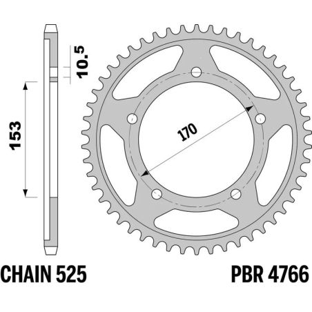 Corona PBR estándar 4766 - 525 - motoscamaralweb.com