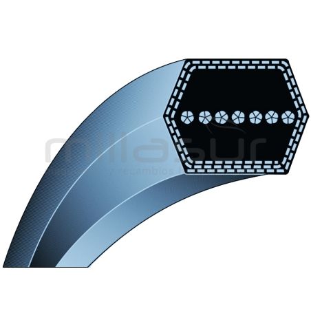 CORREA AA71 12.7x1803 ADAPTABLE A AL-KO T12-102RD. T16-102RD HYDRO - motoscamaralweb.com
