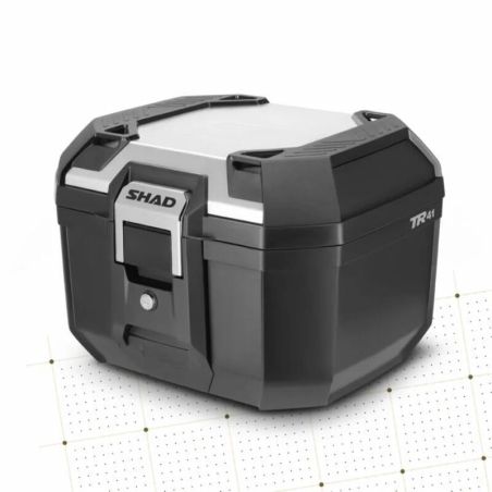 Baúl SHAD Terra TR41 Negro / Tapa de Aluminio - motoscamaralweb.com