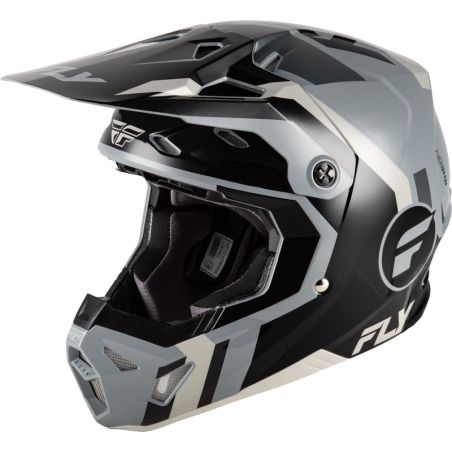 Casco FLY RACING Formula CP Seal - negro/gris - motoscamaralweb.com