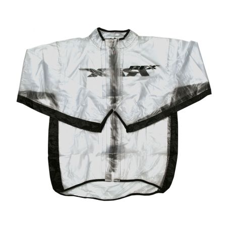 Chaqueta impermeable RFX Sport (transparente/negro). talla adulto XS - motoscamaralweb.com