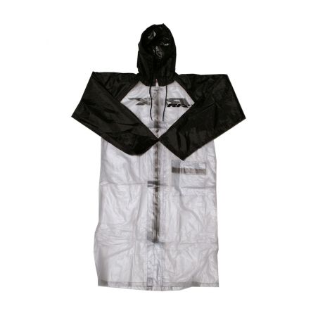 Impermeable RFX Race largo (transparente/negro). talla adulto grande - motoscamaralweb.com