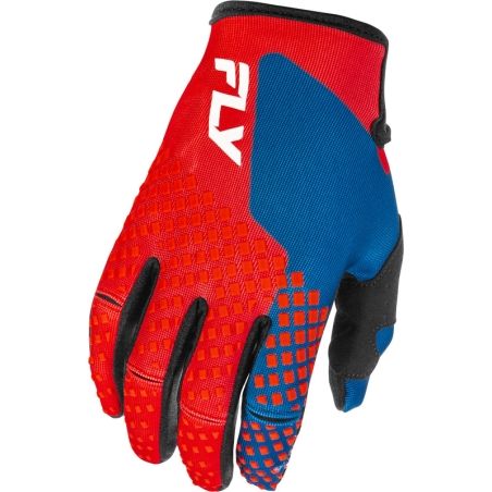 Guantes infantiles FLY RACING Kinetic - rojo/blanco/azul - motoscamaralweb.com