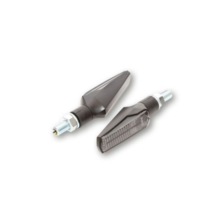 Piloto trasero/intermitente LED HIGHSIDER smart Fineline 3in1 - cristal ahumado - homologado E - Pareja - motoscamaralweb.com