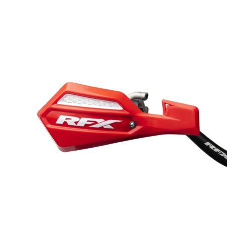Paramanos RFX Serie 1 (rojo/blanco) con kit de montaje incluido - motoscamaralweb.com