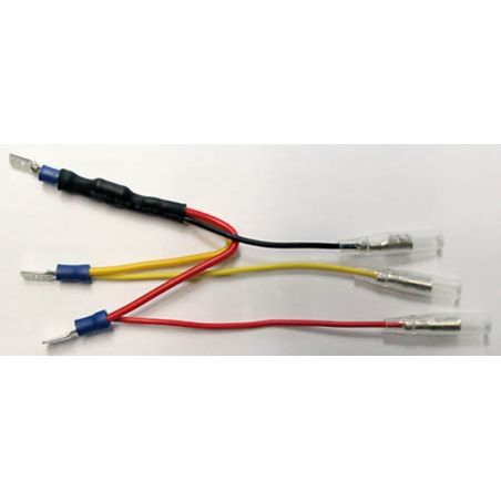 Resistencia HIGHSIDER smart - con adaptador de cable para piloto trasero LED - conector plano 6.3 mm - motoscamaralweb.com