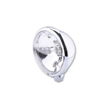 Faro delantero HIGHSIDER smart Bates Style - 5 3/4 inch - cromado - 1 pieza - motoscamaralweb.com