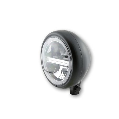 Faro delantero LED HIGHSIDER pro Pecos Type 6 - 5 3/4 inch - negro - motoscamaralweb.com