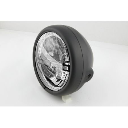 Faro delantero LED HIGHSIDER pro Pecos Type 12 - 5 3/4 inch - negro - motoscamaralweb.com