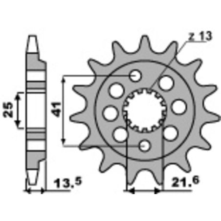 Piñón PBR acero estándar 2099 - 520 - motoscamaralweb.com