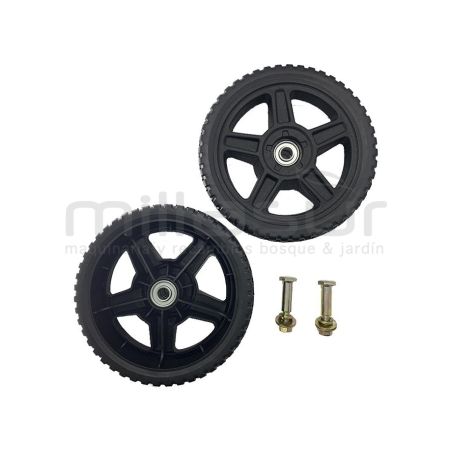 JUEGO DE RUEDAS CORTACESPED 8 - 203mm UNIVERSAL (12.7 MM) - motoscamaralweb.com