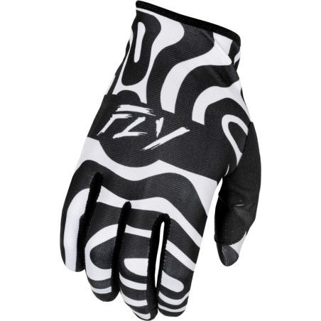 Guantes infantiles FLY RACING Lite L.E. Abyss - Blanco / Negro - motoscamaralweb.com