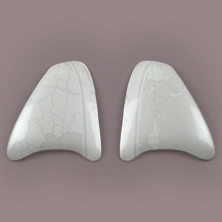 Cubiertas laterales ARAI (Sistema VAS-Z). HARADA TOUR Blanco - motoscamaralweb.com