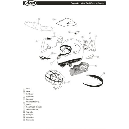 ARAI After-Sale Part - motoscamaralweb.com
