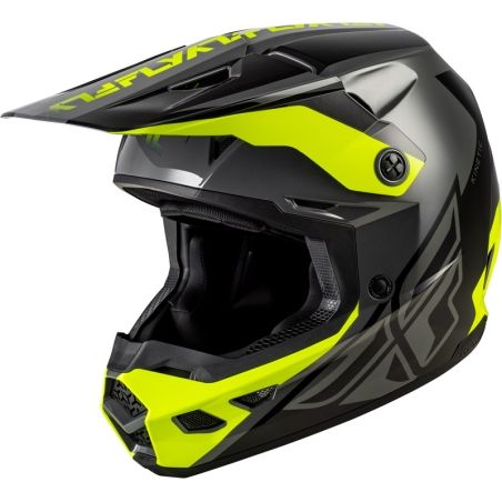 Casco FLY RACING Kinetic Crest - gris/negro/Hi-Vis - motoscamaralweb.com