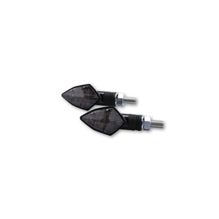 Intermitente LED HIGHSIDER smart Rock - cristal ahumado - homologado E - Pareja - motoscamaralweb.com