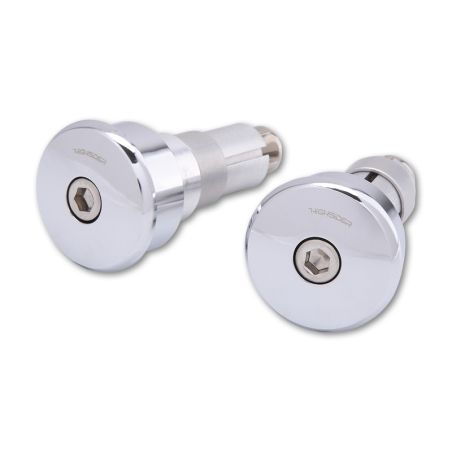 Contrapesos de manillar HIGHSIDER pro Curve - cromado - motoscamaralweb.com