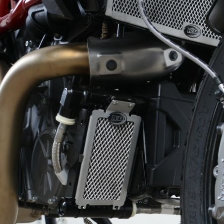 Protector de radiador de aceite R&amp;amp;G RACING - negro - motoscamaralweb.com