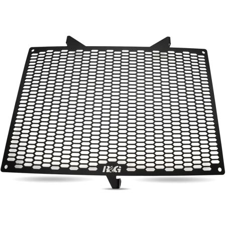 Protector de radiador R&amp;amp;G RACING Pro aluminio - negro - motoscamaralweb.com