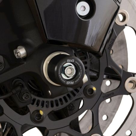 R&amp;amp;G RACING Fork Protectors - Black Suzuki Hayabusa - motoscamaralweb.com
