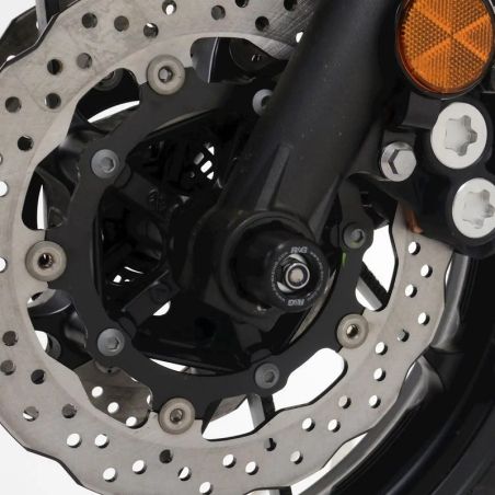 R&amp;amp;G RACING Fork Protectors - Black Yamaha Tracer 7 GT - motoscamaralweb.com