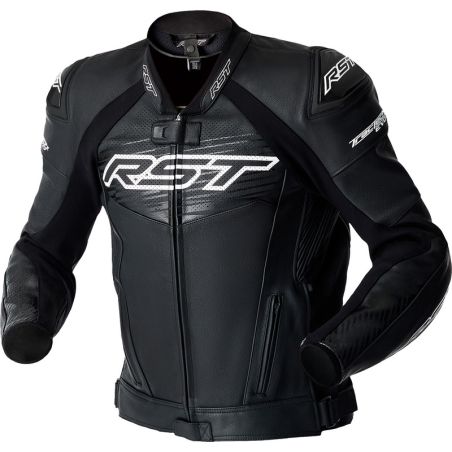 RST Tractech Evo D3O Leather Jacket - Black/White - motoscamaralweb.com