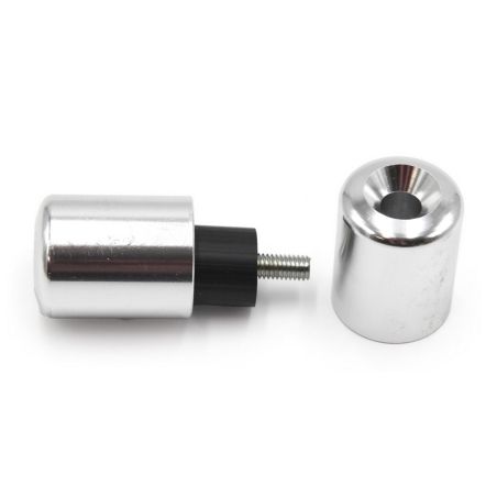Contrapesos de manillar V PARTS Aluminio Kawasaki Plata - motoscamaralweb.com