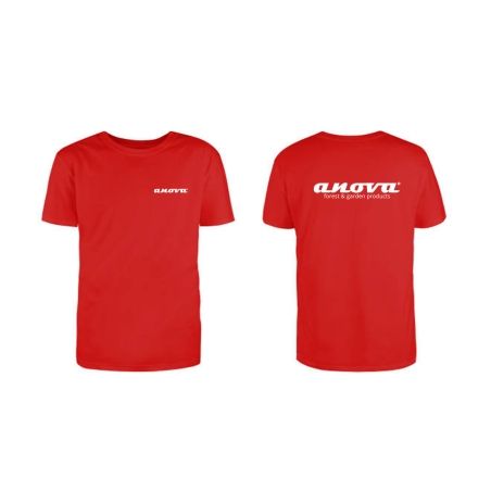 CAMISETA ROJA ANOVA - TALLA XXL - motoscamaralweb.com