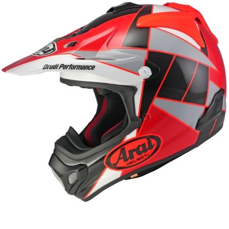Casco ARAI MX-V EVO Peak - rojo - motoscamaralweb.com
