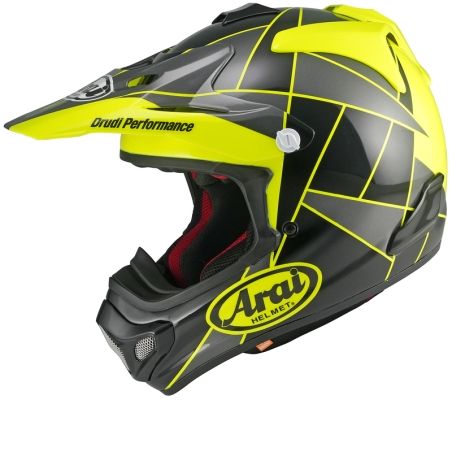 Casco ARAI MX-V EVO Peak - amarillo - motoscamaralweb.com
