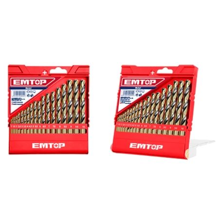 JUEGO 19 BROCAS TALADRO HSS (1-10MM - 0.5MM) EMTOP - motoscamaralweb.com