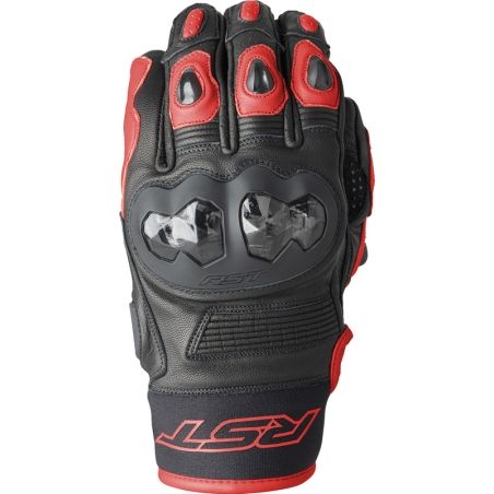 RST Freestyle 3 D3O Gloves - Black/Red - motoscamaralweb.com