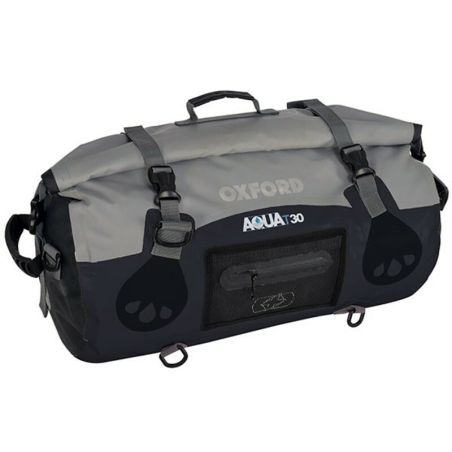 Bolsa colín (petate) OXFORD Aqua T-50 negro/gris - motoscamaralweb.com