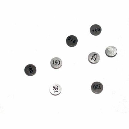 Kit pastillas reglaje de válvulas TOURMAX Ø29mm - Set de 20 piezas (2 de cada grosor) - motoscamaralweb.com
