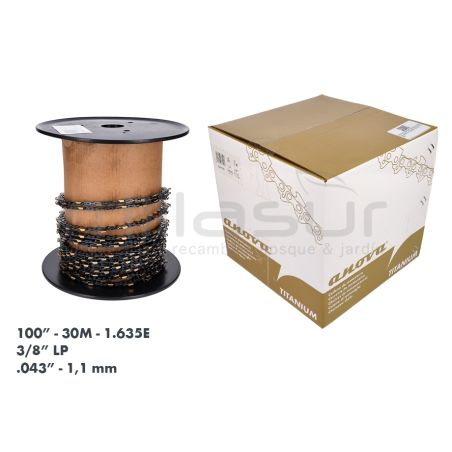 ROLLO CADENA 100 ANOVA TITANIUM 3/8 BAJO PERFIL .043 - motoscamaralweb.com