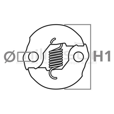 EMBRAGUE ROBIN NB-411 - 2 ZAPATAS - motoscamaralweb.com