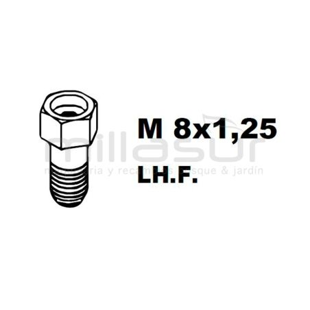 ADAPTADOR PT130 8x1.25 Izq/Hembra - motoscamaralweb.com