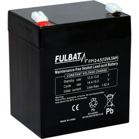 BATERIA GEL VRLA FP12-4.5 (T1) 4.5AH ( 90 x 101 x 107 ) - motoscamaralweb.com