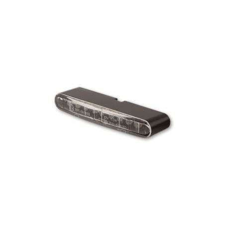 Piloto trasero LED HIGHSIDER pro Stripe - negro/traslúcido - 1 pieza - motoscamaralweb.com