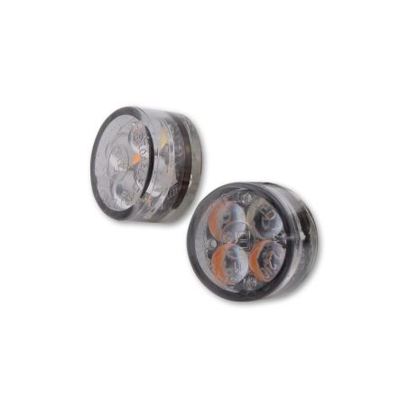 Intermitente/luz de posición LED HIGHSIDER smart Module Sixteen 2in1 - cristal ahumado - homologado E - Pareja - motoscamaralweb