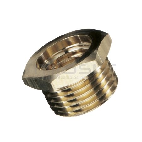 REDUCTOR CONECTOR MANGUERA HIDROLIMPIADORA 1/2 MCH / 3/8 HEM - motoscamaralweb.com
