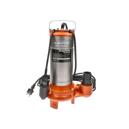 BOMBA ELECTRICA SUMERGIBLE AGUAS SUCIAS 1100W 430L/M - CUCHILLA - motoscamaralweb.com
