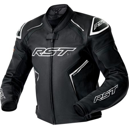 Chaqueta de piel RST S1 D3O - negro/blanco - motoscamaralweb.com