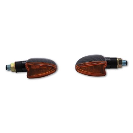 Intermitente HIGHSIDER smart Arrow Mini - cristal naranja - homologado E - Pareja - motoscamaralweb.com