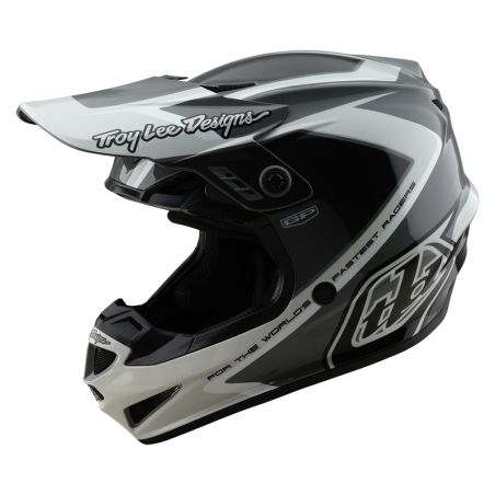 Casco TROY LEE DESIGNS GP Shutter - Gris/Blanco - motoscamaralweb.com