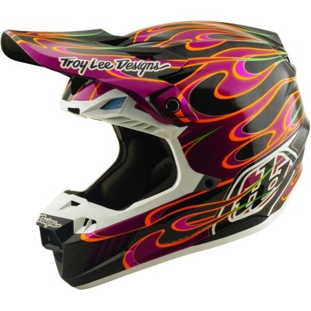 Casco TROY LEE DESIGNS SE5 Carbon Mips - Torched negro/violeta - motoscamaralweb.com