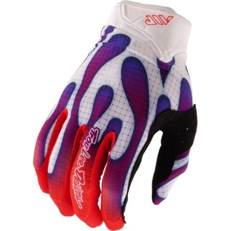 Guantes infantiles TROY LEE DESIGNS Air - Overspray blanco/violet - motoscamaralweb.com