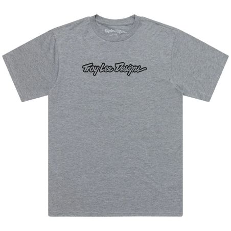 Camiseta TROY LEE DESIGNS Signature - Gray Heather - motoscamaralweb.com